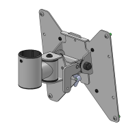 SpacePole VESA 100/200 SP2 Halterung f&u productbox
