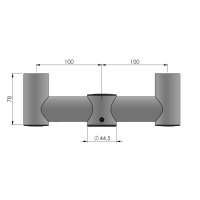 SpacePole Peripheriearm, 2 x 100mm für SP1 (38mm)