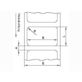 Etikettenrolle Thermodirekt, 56 x 45mm, Kern 12/25, ca. 600 Etiketten/Rolle, abl&ouml;sbar