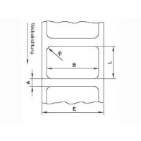 Etikettenrolle Thermotransfer, 100 x 50mm, Kern 40, ca. 930 Etiketten/Rolle, permanent, ***perforiert nach jedem Etikett*** (VPE 32 /Kt.)