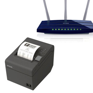 Epson TM-T20III LAN Bondrucker plus Router,...