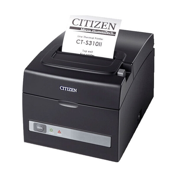 Citizen CT-S310II, Thermobondrucker Schwarz Ethernet und USB Anschluss