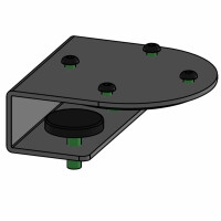 Tischklammer, Befestigung eines SpacePole Standrohrs ohne...